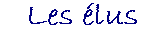 Les �lus
